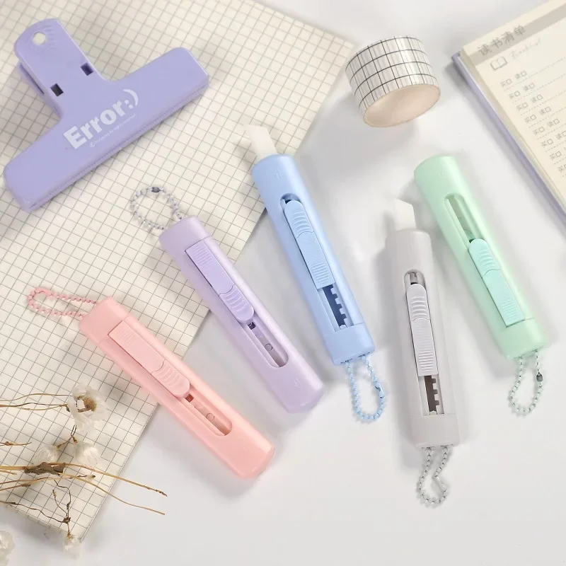 

1pcs Cute Multifunctional Ceramic Utility Knife Portable Morandi Color Paper Cutter INS Style Kawaii Office Supplies Stationery