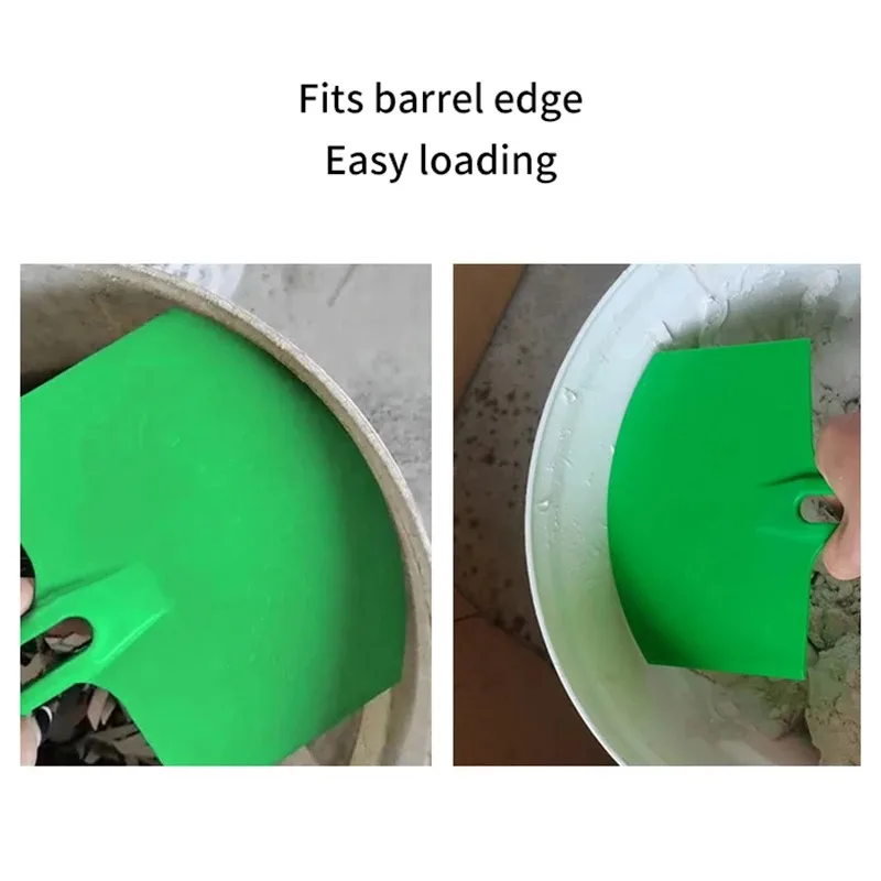 Curved Bucket Scoop Nylon Bucket Scraper for Drywall Mud Paint Construction Tools Scrapes Buckets Clean Putty Knife tools