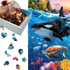 Dolphin Whale Shark Fish Animal Wooden jigsaw Puzzle Adult Children's Educational Toys Holiday Gift Underwater World 4
