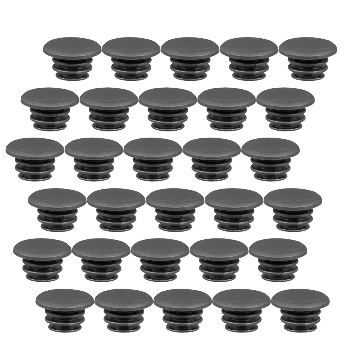 

30PCS Handlebar Bar End Caps 22mm Bike End Plugs for Road Grip Mountain (Black)