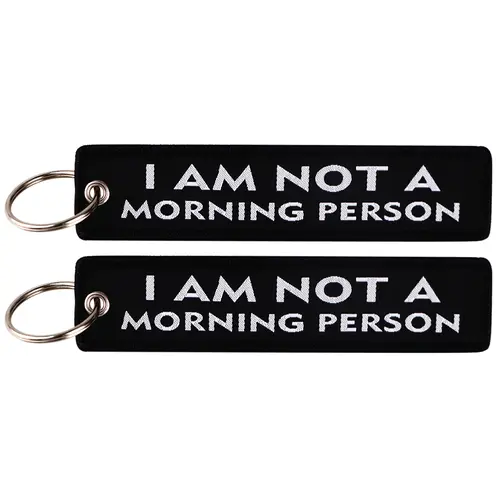 1pcs Computer Pop-up Window Quotes Embroidered Keys Tag Keychains For Motorcycles Backpack Fashion Key Ring Accessories Gifts - Image 46