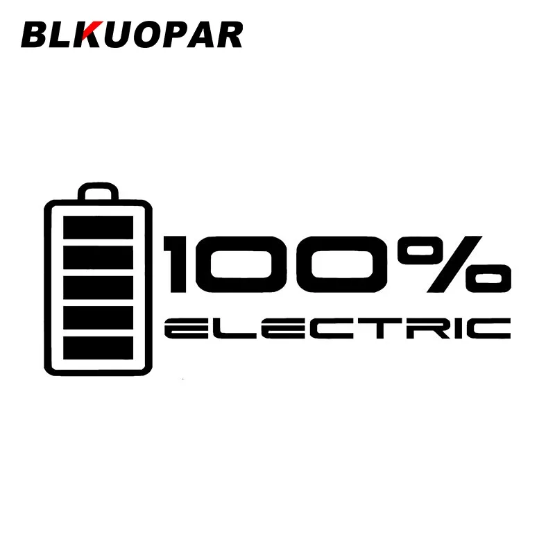 

BLKUOPAR уровень батареи 100% автомобильные наклейки электрическая наклейка окклюзия царапина высечка бампер лобовое стекло автомобильные аксессуары
