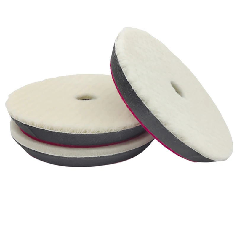 Car Auto Buffer Soft Woollen Polishing Pad 5 inch 6 inch 1PC For Automotive Scratch Remove