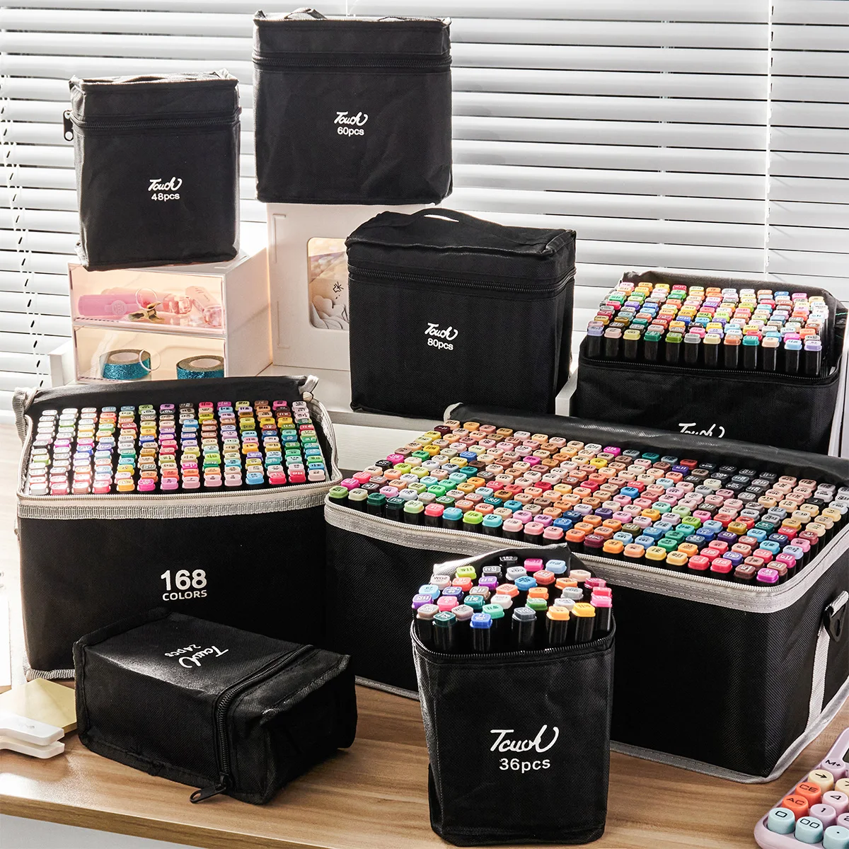 Markers Brush Pens Set 24-262 Colores Painting Drawing Manga Highlighter School Art Supplies For Artist Korean Stationery