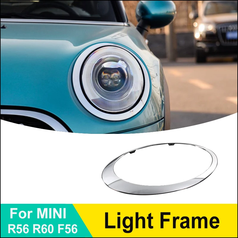 Original Front Chrome Licht Rahmen Kopf Lampe Abdeckung Ersatz Für MINI  Cooper One S R56 R60 F55 F56 F57 OEM auto Zubehör - AliExpress