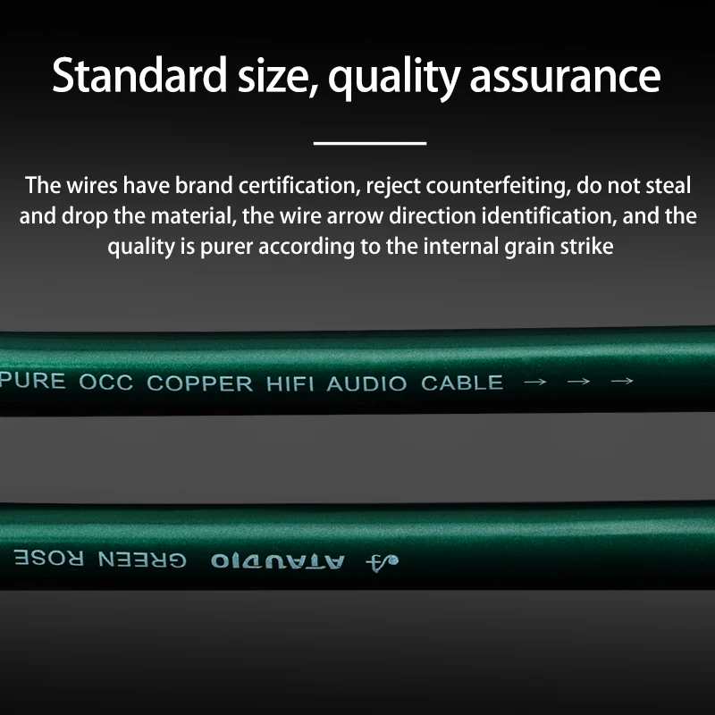 ATAUDIO  OCC   Ű ̾   ׷̵ Ŀ ̺ HIFI  ̺ DIY  ִ ̺