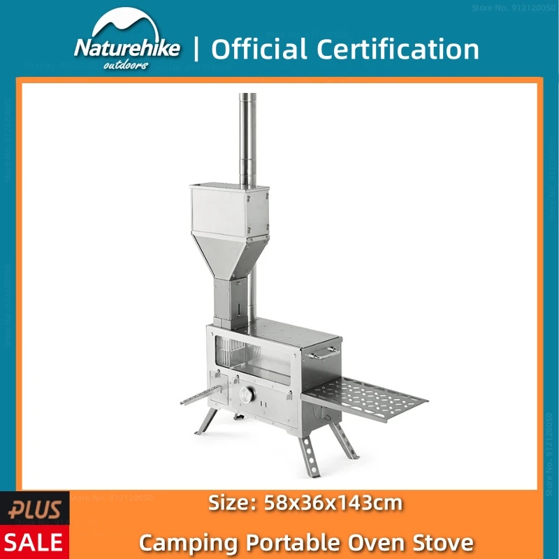 Naturehike Outdoor Stainless Steel Large Capacity Wood Burning Stove Large  Firepower Portable Camping Folding Stove with Chimney - AliExpress