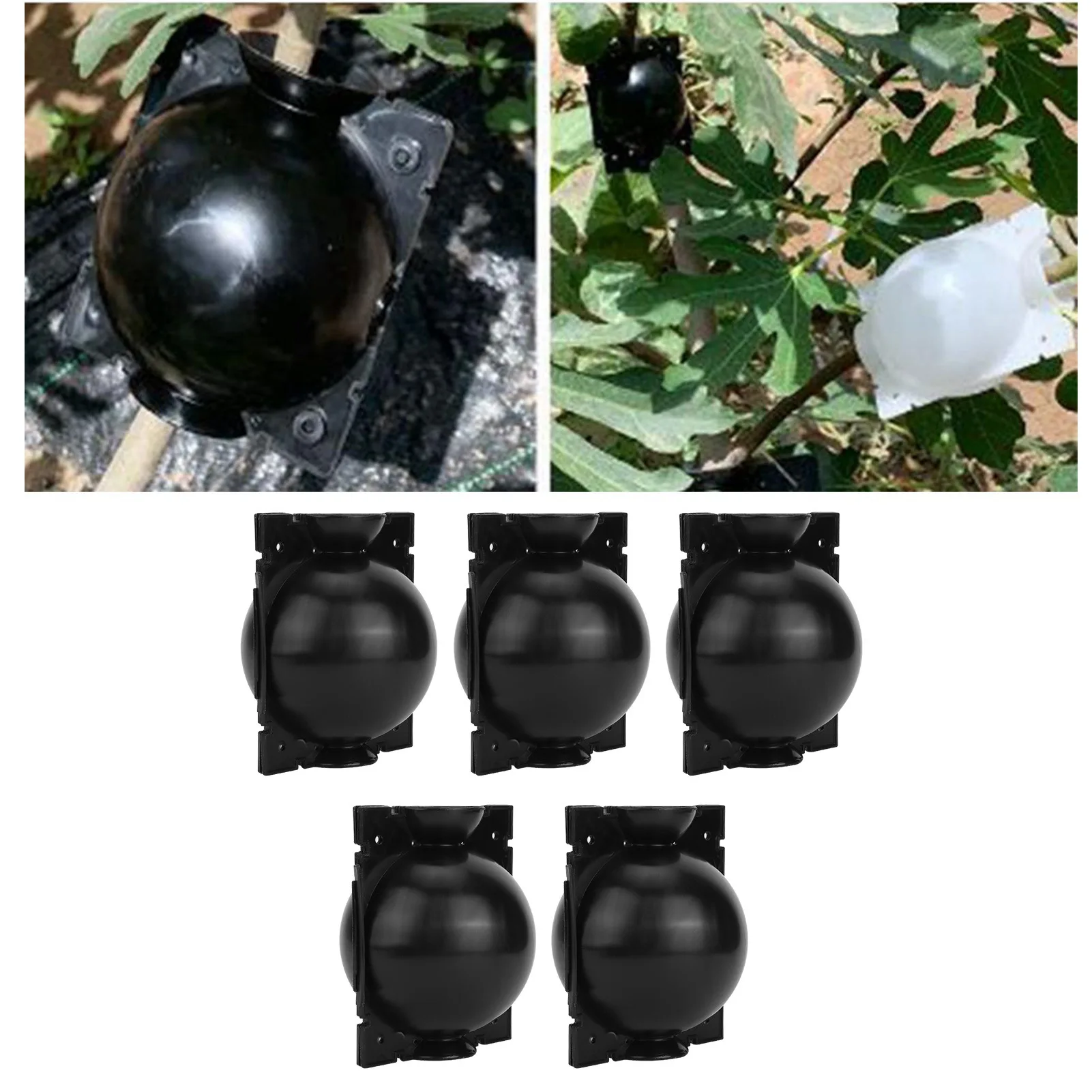 5Pcs Plant Rooting Ball Equipment High Pressure Propagation Breeding Marcottage Case For Garden Sapling Diameter 7-12mm 12-31mm