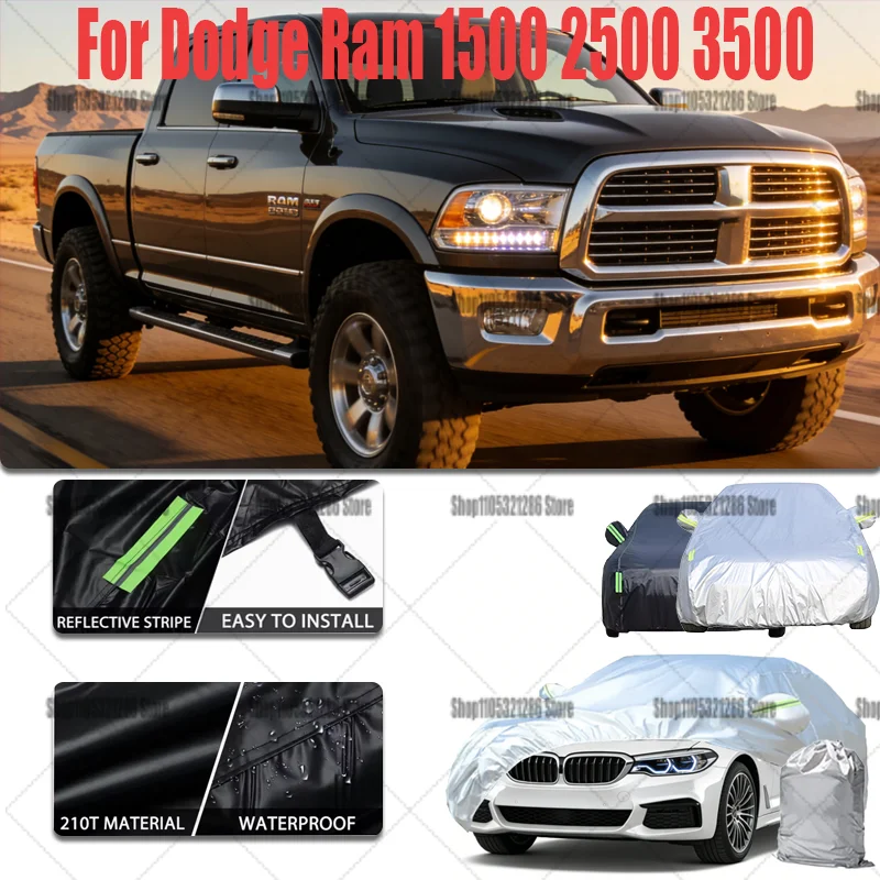 Dodge Ram 1500 2500 3500 전체 자동차 커버 야외 자동차 차양막 자외선..