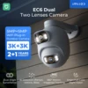 IMILAB New Outdoor Surveillance 3K+3K Dual Lens Camera 360° PTZ/Colour Night Vision/7/24 Work/MiHome App - EC6 Dual Upgraded 1