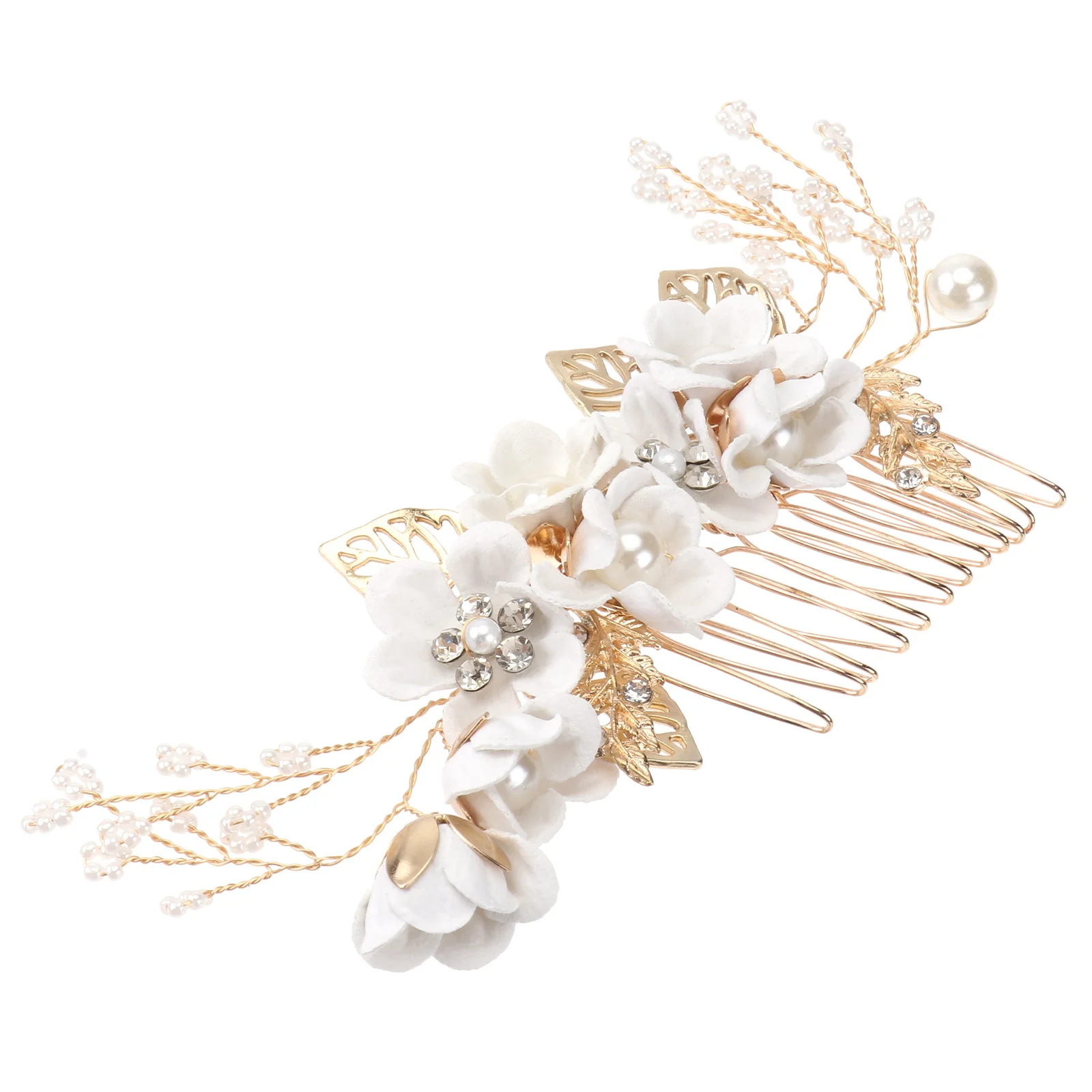 

Rhinestone Pearl Hair Comb Wedding for Bride Bobby Pins Barrettes Crystal Alloy Bridal Hairpin Vintage