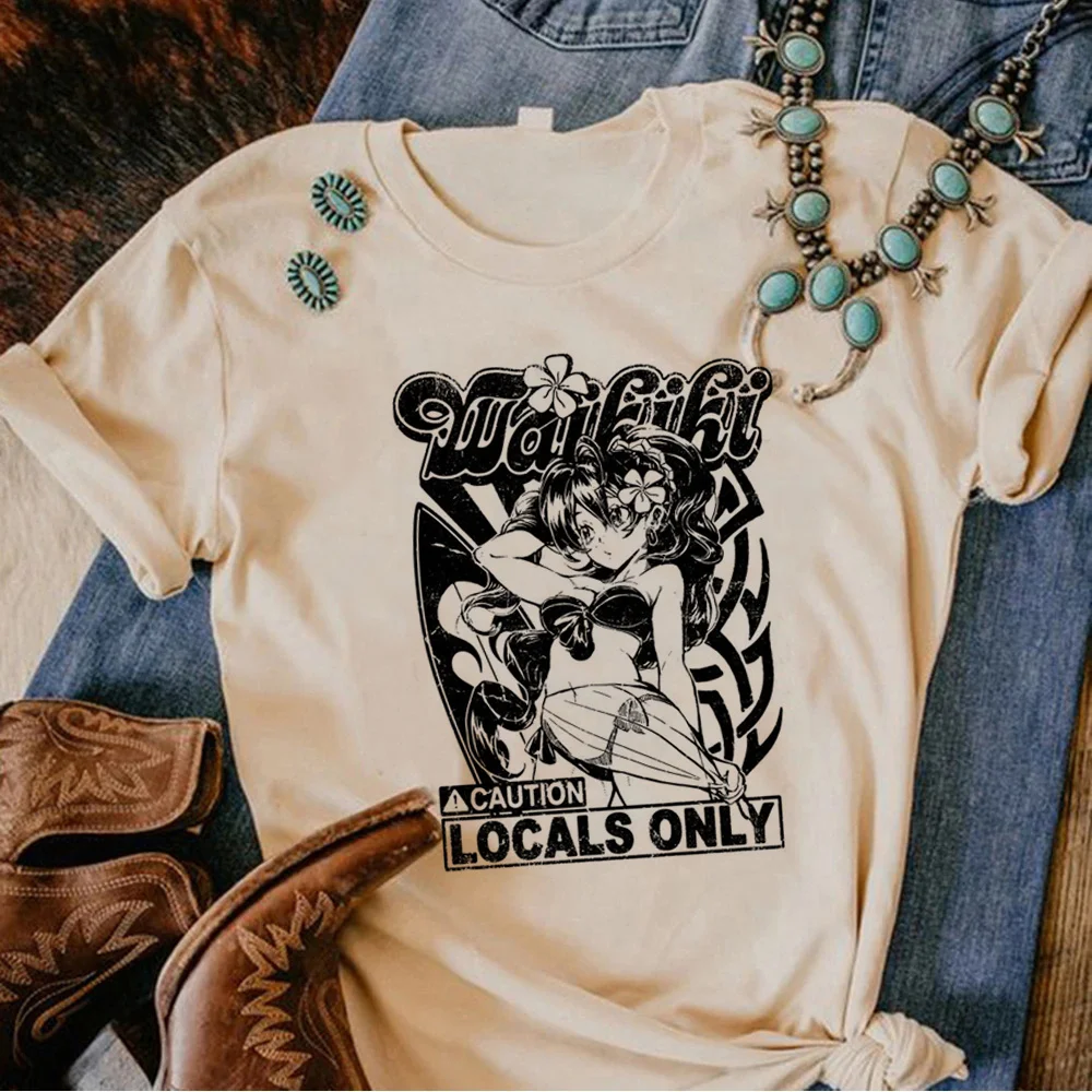 

Y2k Tops tshirt women funny top female harajuku manga designer clothing