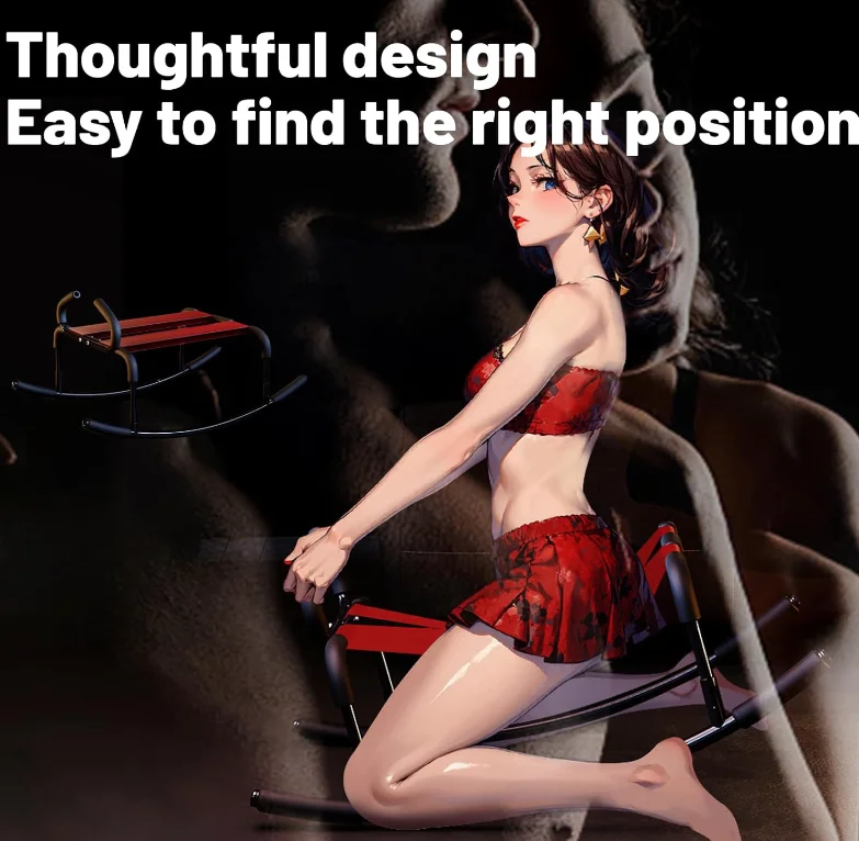 Elastic BDSM Sex Chair Adjustable Height Sex Bench Bouncing Mount Stool Weightless Position Bouncer Chair with Handrail