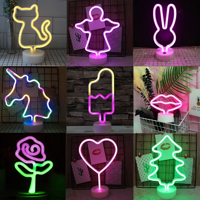 Introducing the Neon Signs LED Moon Flamingo Pineapple Colorful Pink Led Light for Bedroom Decoration