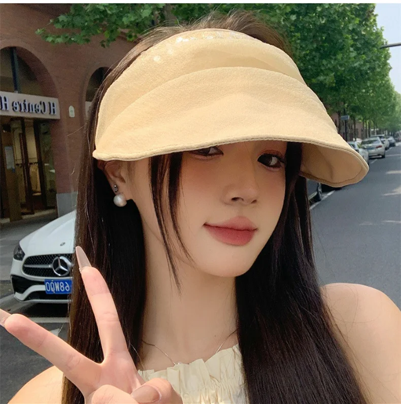 Fisherman Hat Women Summer Outdoor UV large brim sunscreen hat Korean solid color show face small sun hat beach