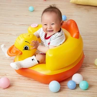 Inflatable Baby Bath Seat Soft Sofa Child Support Portable Foldable Baby Feeding Chair Bathing Stool Toddler Seater