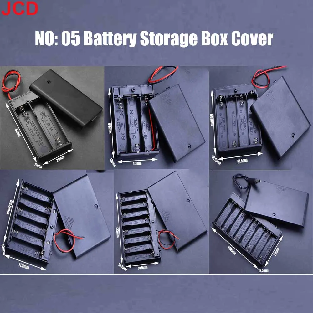6 x AA Case Porta Batterie Plug Alimentazione per Arduino - DonDeLeo