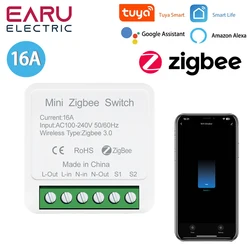 Smart WiFi & ZigBee 16A Mini Switch with Timer and Voice Control (Tuya - ZigBee)