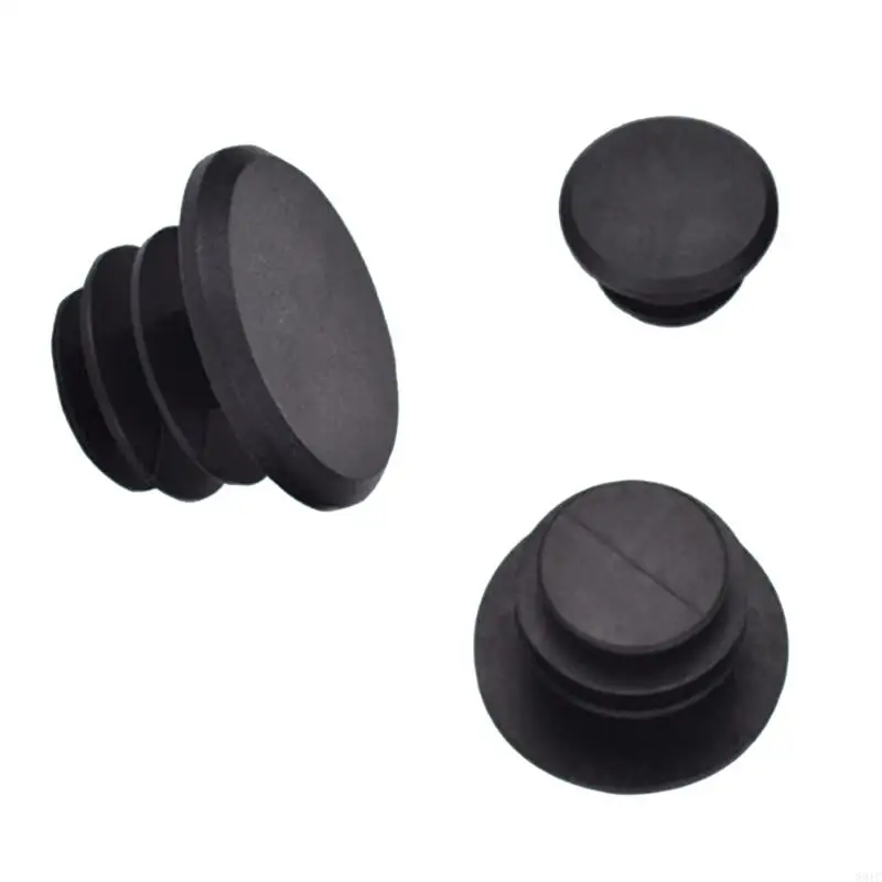 831C 10Pcs Bicycles Handle Bars End Caps Bicycles Handlebars Bars Grips End Plugs Set Black Bikes Handle Plugs Set