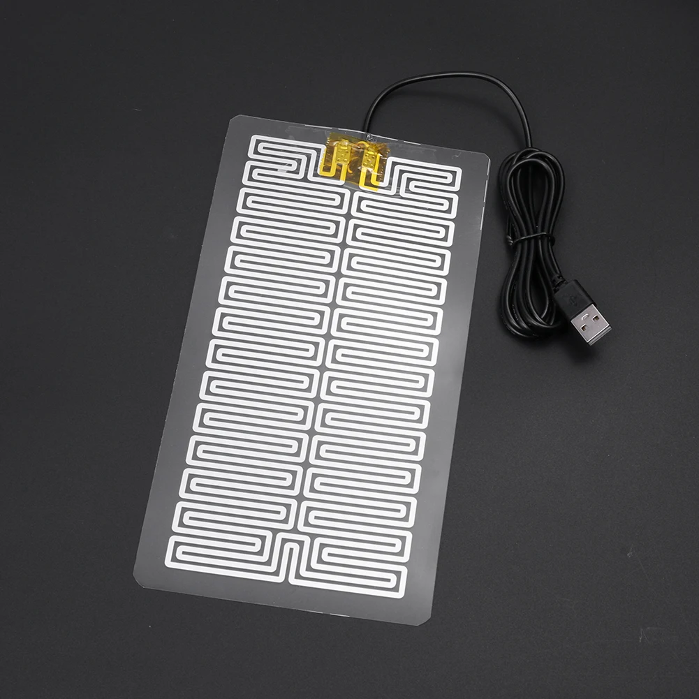 USB Heated Pad Gloves Heater 5V /3.8- 5V Gloves Heated Pad 2 in1 Warming Heating Pad Carbon Fiber Heating Cloth for Winter