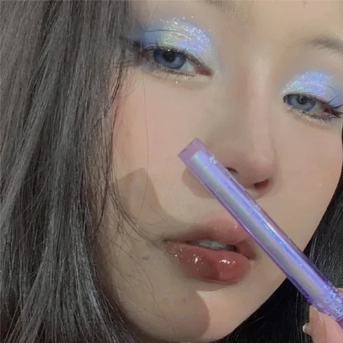 진주 빛 액체 아이섀도우 하이라이터, 3 색 반짝이, 방수, 오래 지속되는 스팽글, 누에 아이 섀도우, 파티 메이크업 2