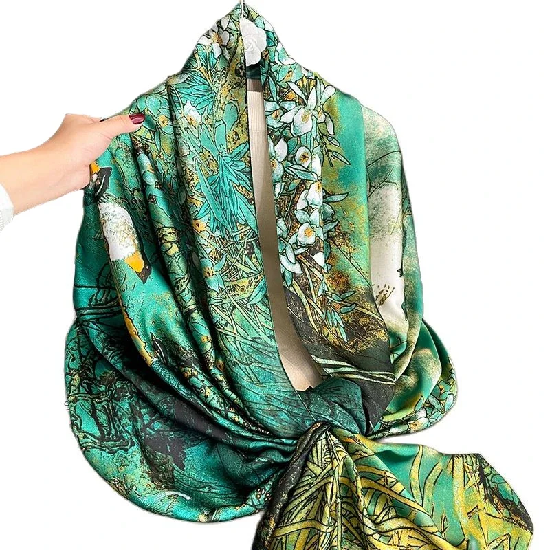 Dress Scarves Shawl Wraps Long Silky Scarf for Women Elegant Dressy Fashion Lightweight for Decorative Formal Evening Gowns - 3