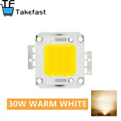 Versatile LED Light Chip for DIY Floodlights and Spotlights - White/Warm White, Multiple Wattage Options (30W Warm white)
