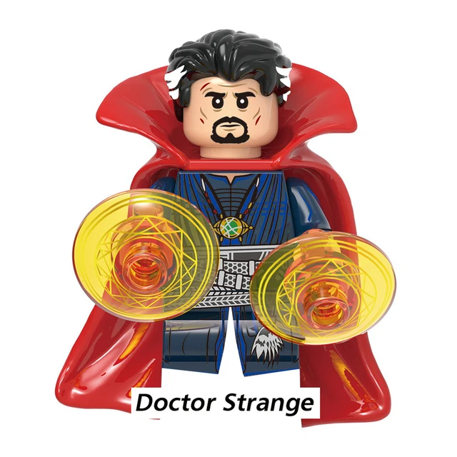 Disney Doctor Strange Scarlet Witch Moon Knight Wong Building Block Dormammu Hulk Ultron Carter Professor X Brick America Chaves A-X1648