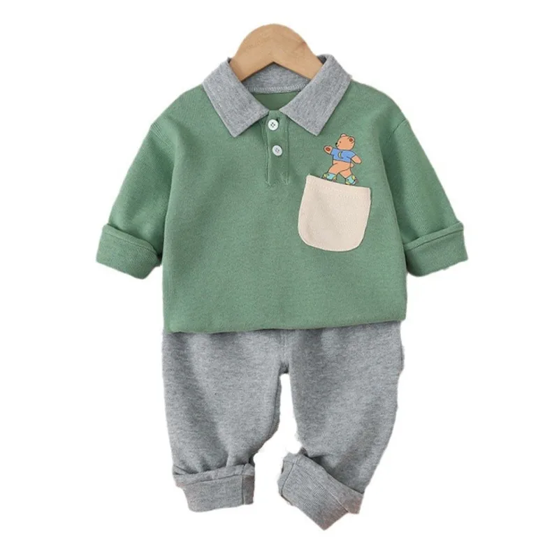 

New Spring Autumn Baby Boys Clothes Suit Children T-Shirt Pants 2Pcs/Sets Kids Outfits Toddler Casual Costume Infant Tracksuits