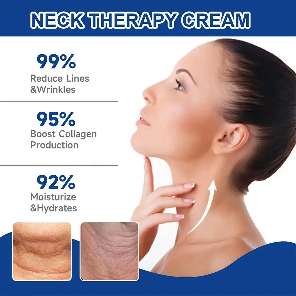 Neck Cream Collagen Neck Cream Anti-aging Tightens Lifts Neck Chin Reducing Fine Lines Brightening Moisturizing Skin