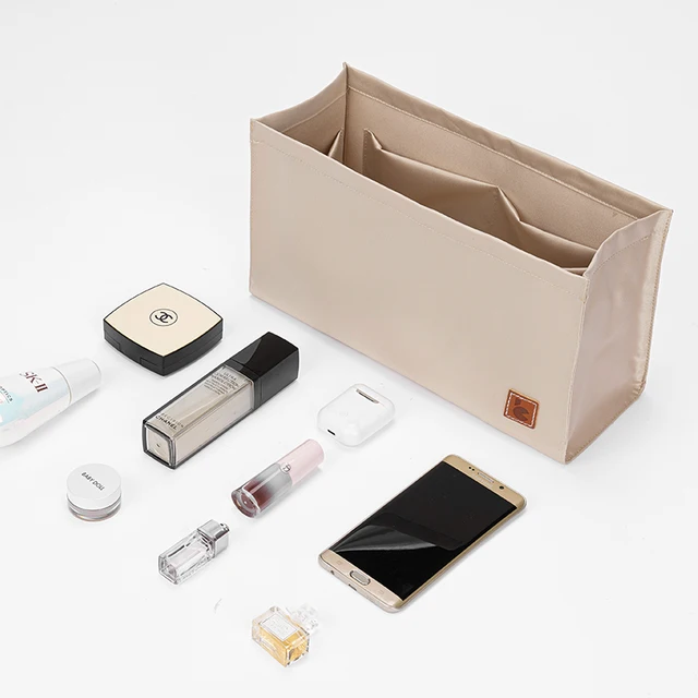 Organizador Interno de Bolsas de Mão de Cetim para Bolsa de Livro