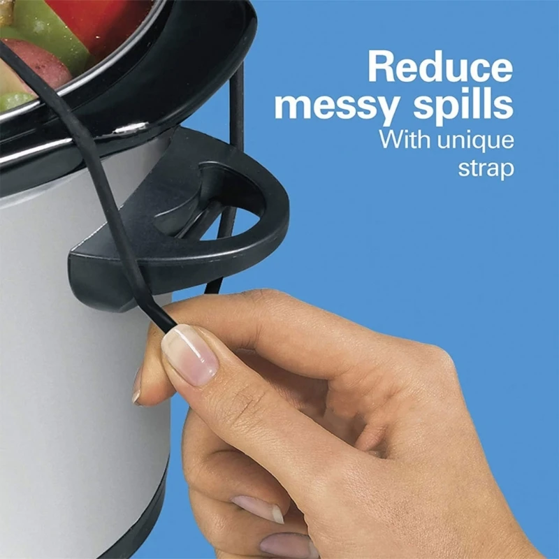 Lid Strap Rubber Bands Pot Lid Strap Slow Cookers L-ATCH Straps for 6/7/8 Quart Beach