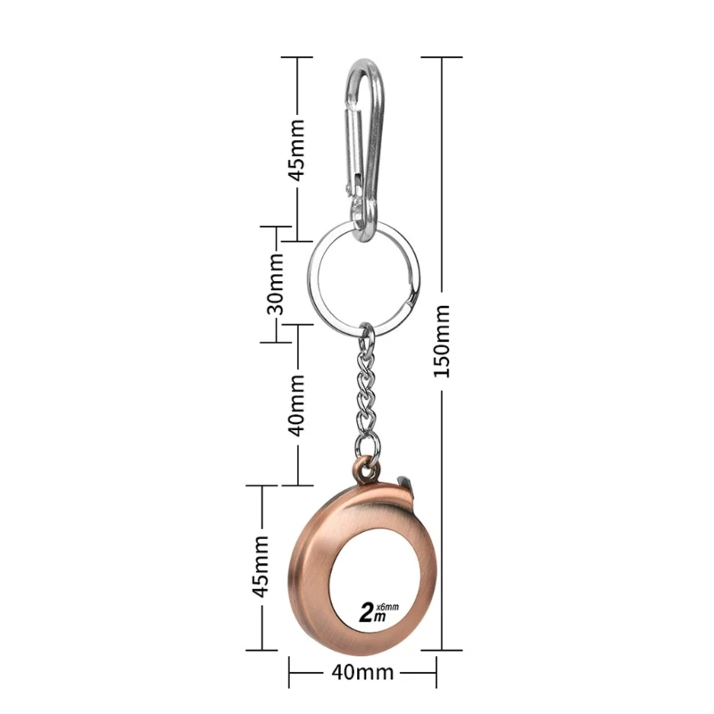 Small Tape Measure Keychain Mini Measuring Tape Retractable 6foot 2M Pocket Measure with Clear Marking for Home tape measure measuring tape