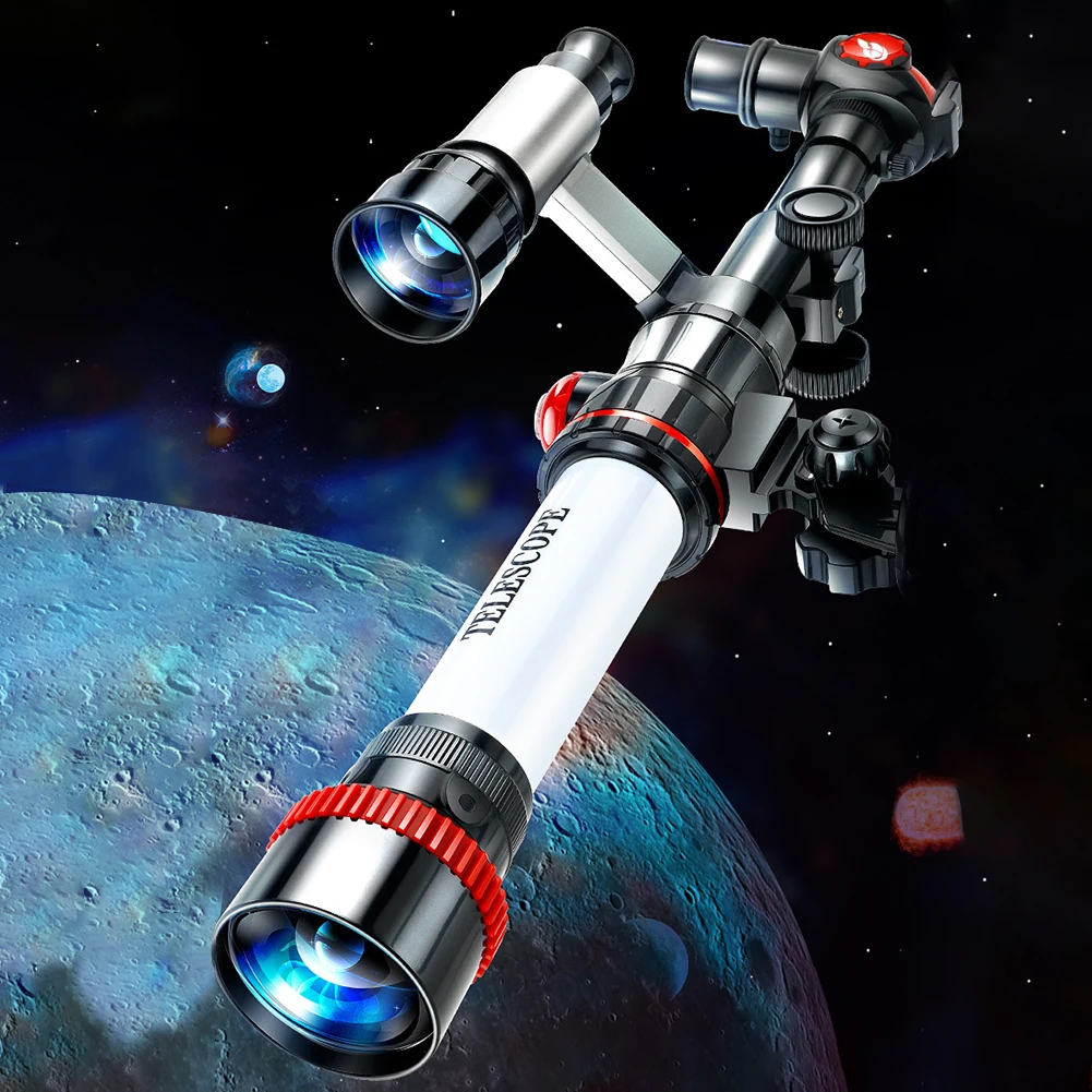 S23c0e72631f8482ab38799a415a08a83J Duże powiększenie teleskop astronomiczny profesjonalne dzieci eksperymentują z monokularem eksperyment naukowy jednoocznym obserwowaniem gwiazd