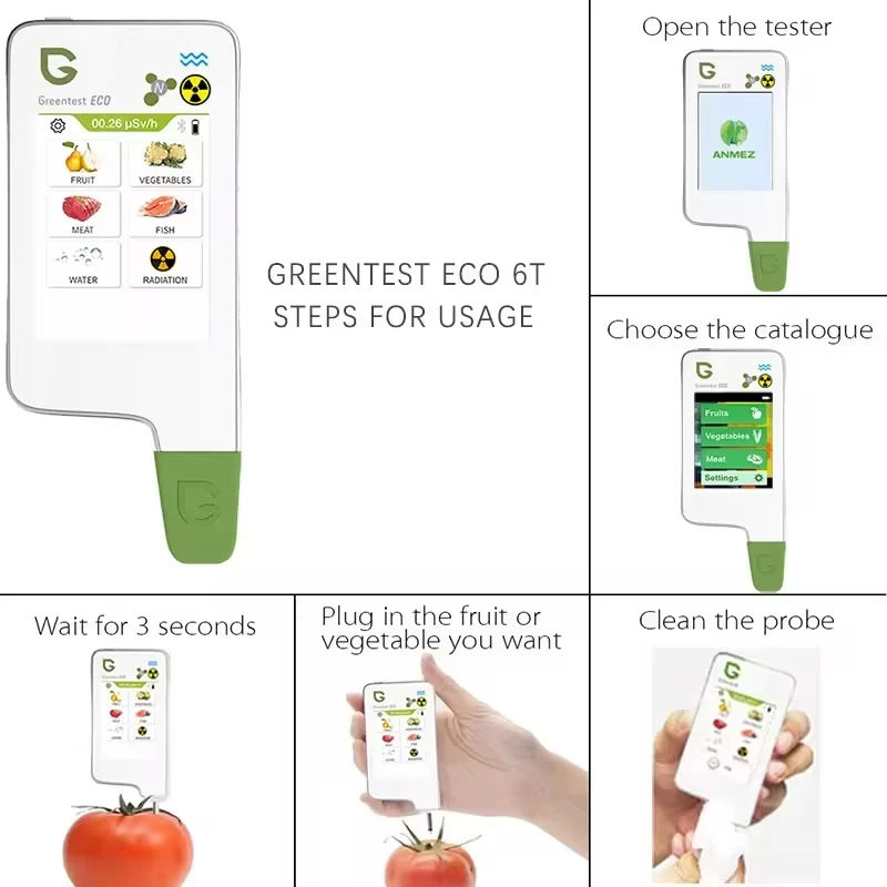 Food nitrate tester Food Safety Detector Portable Food Nitrate Tester Fruits And Vegetables Meat Radiation Nitrate Detection Health Care