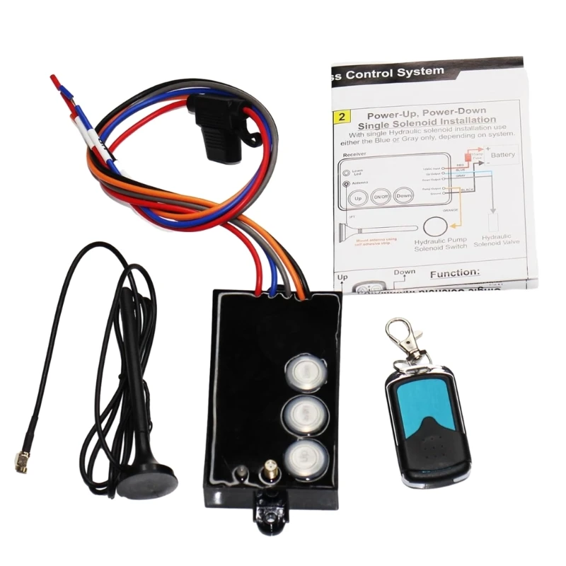 

Dump Trailer Wireless Remote Control System 12Volt Hydraulic Lift Winch Tilt G3H01 Easy Use Reliable Transmission