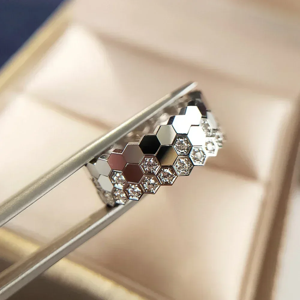 Women Rings For Wedding Rose Gold Color/Silver Color Female Engagement Finger-ring Jewelry womens ring