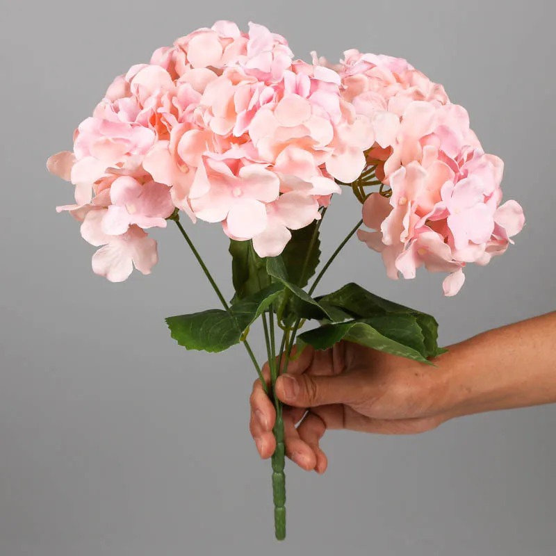 

Artificial Hydrangea Flower Branch, Home Wedding Decor, Autum Silk Plastic Flower, High Quality Fake Flower, Party Room Decorati
