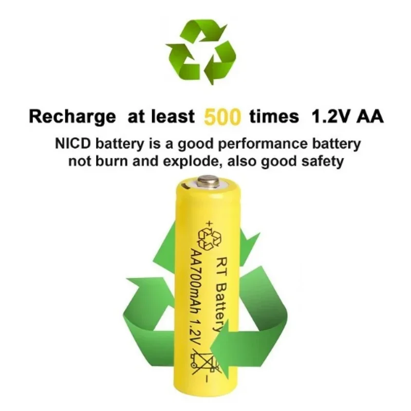 Rechargeable AA AAA NiMH Battery Set with Charger