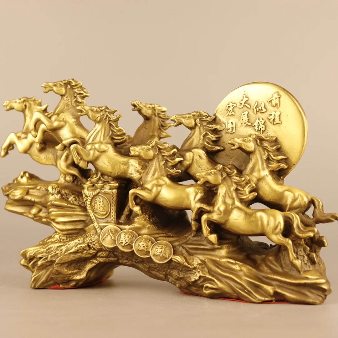 9 "Tibet Temple Collection Old Bronze Otto Cavalli Un Magnifico Viaggio Diecimila Steeds Gallop Amass Wealth Town House