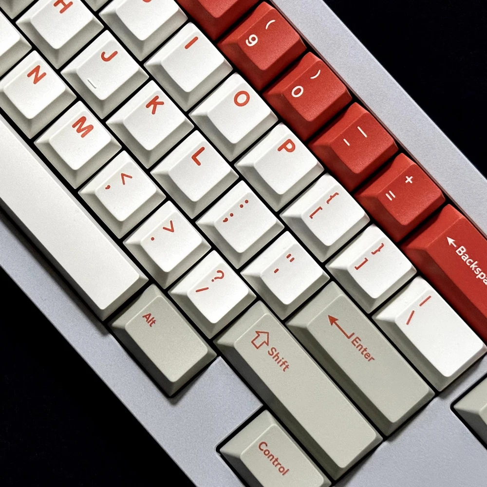 GMK Red Alert Keycaps, Perfil cereja, PBT,