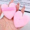 60pcs Soft Heart-Shaped Sponge Dry Powder Puff Double-sided Crystal Velvet Blush Loose Powder Cosmetic Puff Setting Makeup Tools 5