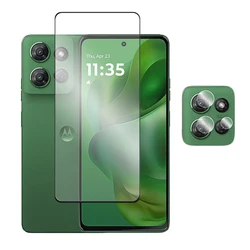 Full Cover Tempered Glass Screen Protector for Enhanced Device Protection (1 Glass and 1 Lens)