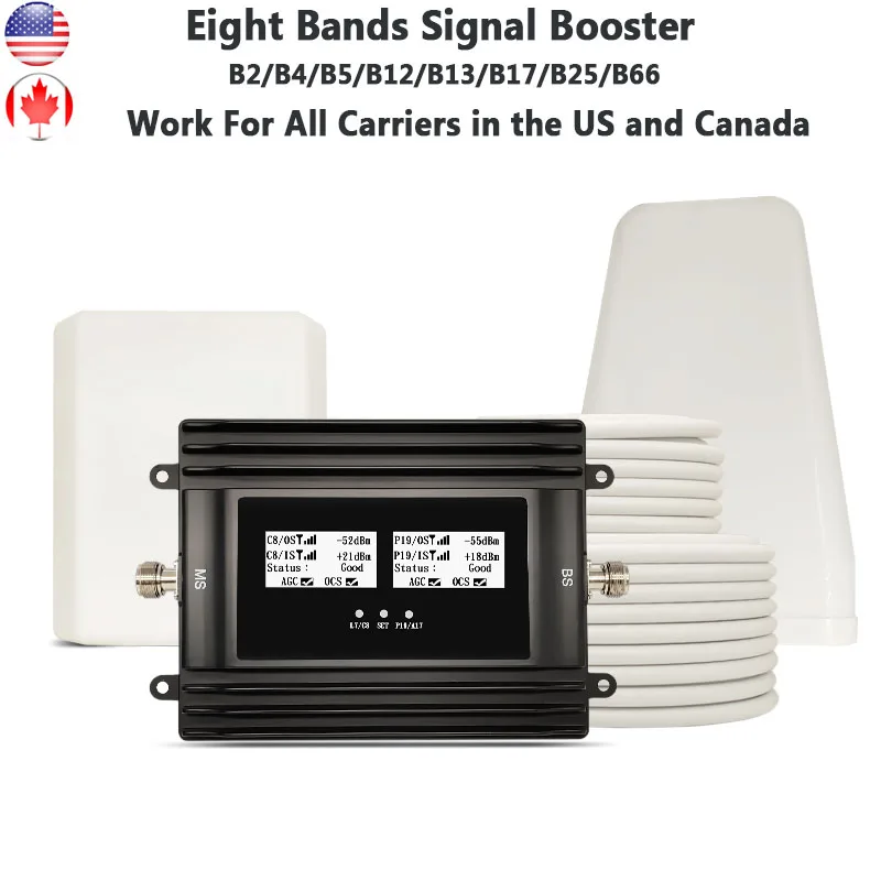 Cell Phone Signal Booster for All Carriers on Band 2/4/5/12/13/17