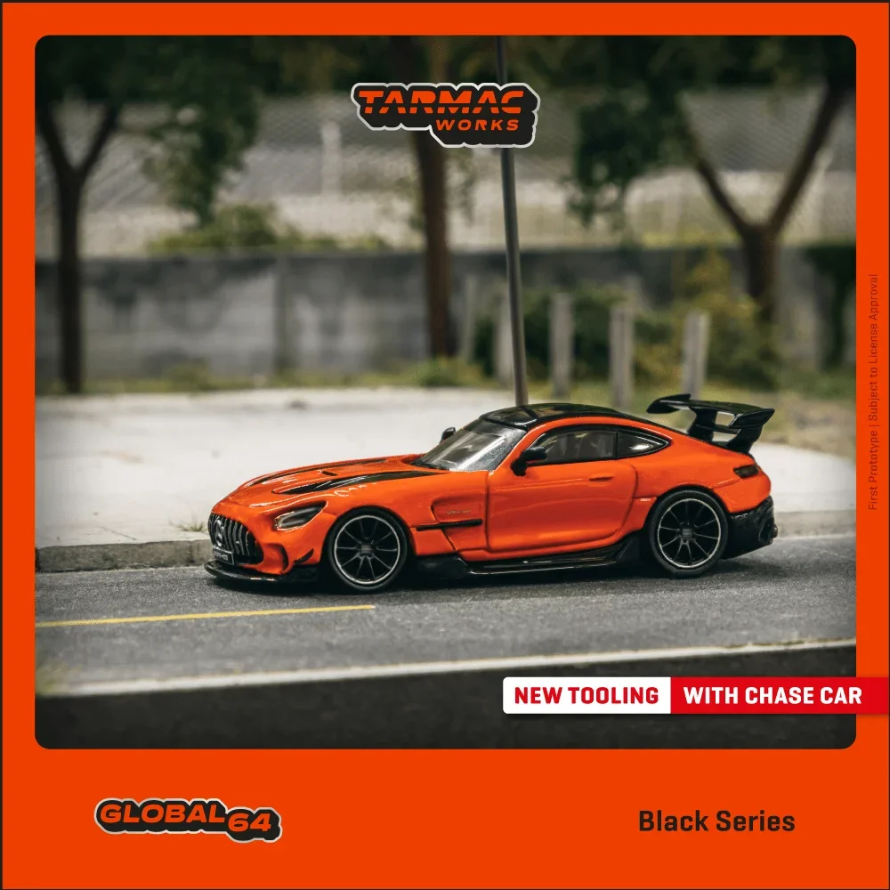 ** Pre Vendita ** Tw 1:64 Amggt Black Series Orange Diecast Diorama Collezione Di Modelli Di Auto Giocattoli In Miniatura Tarmac Works