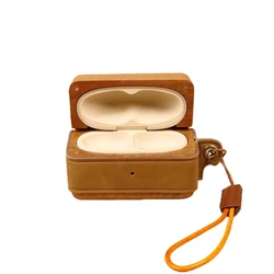 Elegant Walnut Wood & Genuine Leather Protective Case - Anti - Drop, Portable Design (Standard Version)