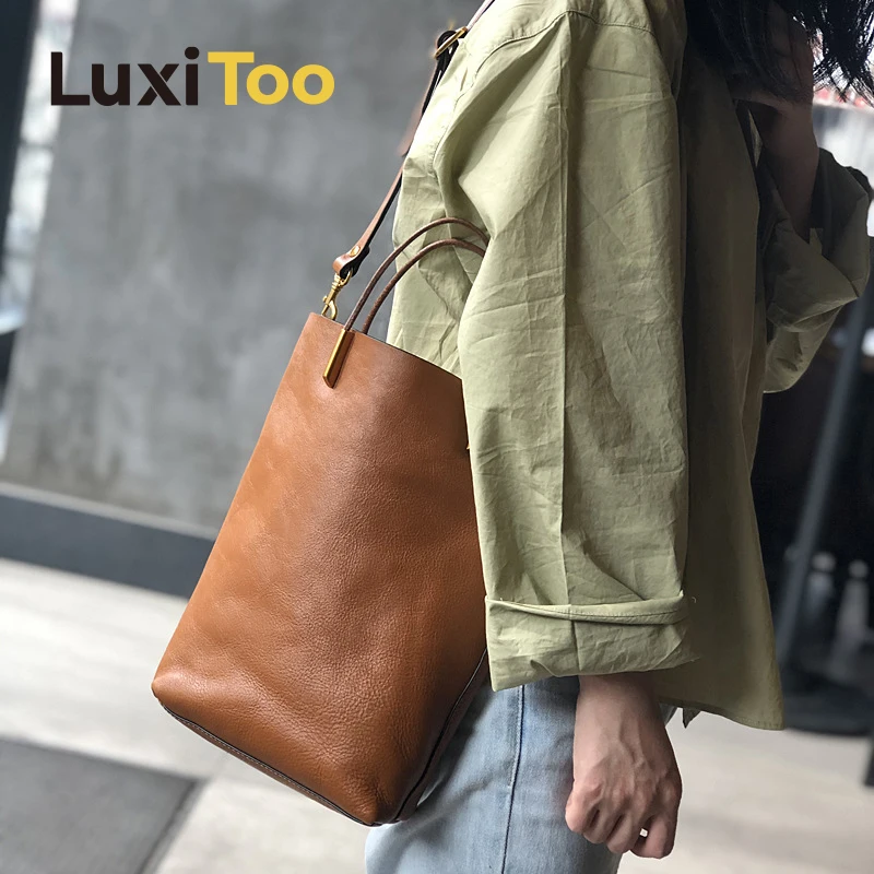 

Vintage Handbags Women Tote Bags Bucket Shoulder Bag Leather Flap Book Composite Bag Makeup Ladies Crossbody Bags for Women