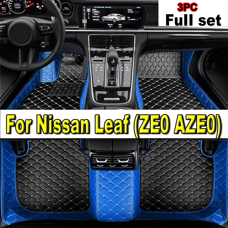 

Коврики для Nissan Leaf ZE0 AZE0 2011 ~ 2017, грязеотталкивающие автомобильные коврики, роскошный кожаный коврик, коврик для защиты от грязи, аксессуары для интерьера автомобиля