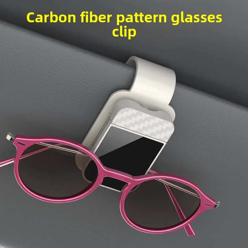 Clip per occhiali da sole per auto, portaocchiali da sole, portaocchiali, clip porta biglietti e carte per auto, accessorio per interni auto - Image 2