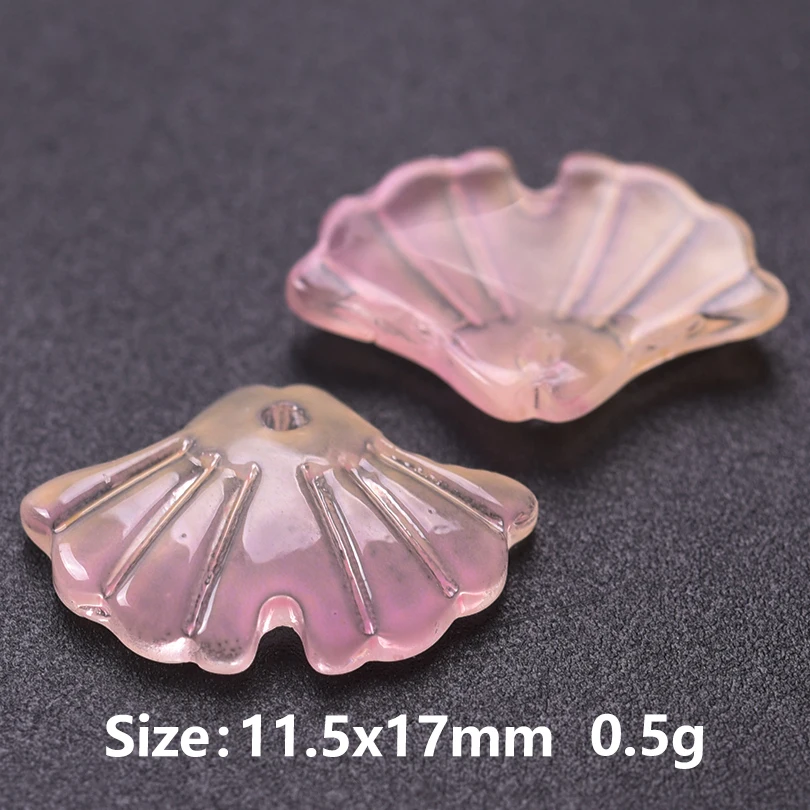 thumbnail image 1 of 30pcs High Quality Glass Leaf Beads Leaf Shaped Beads Loose Spacer Beads For Jewelry Making DIY Bracelet Earrings Accessories, 1 of 5